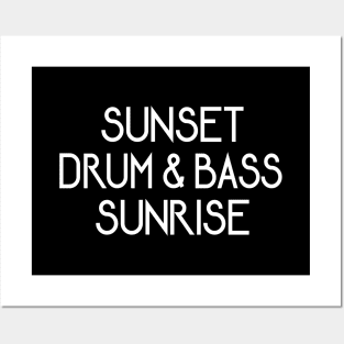 Drum And Bass From Dusk Till Dawn Posters and Art